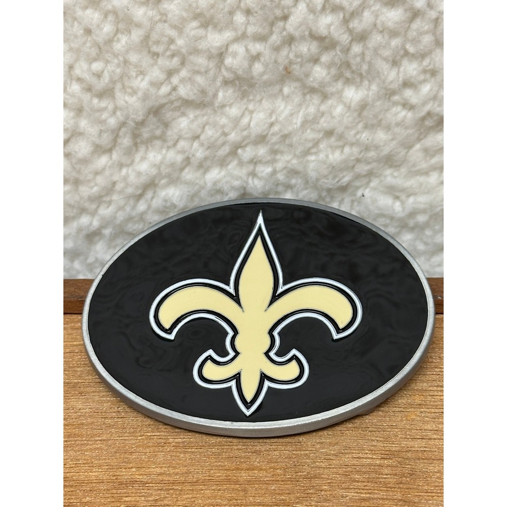 Siskiyou Sports New Orleans Saints Belt Buckle NFL Fleur-de-Lis Black 2SFB150
